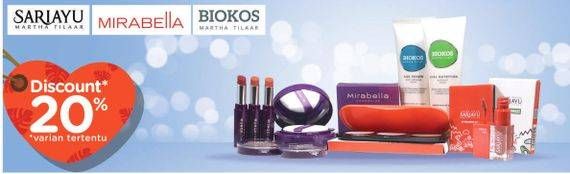 Promo Harga Sariayu/Mirabella/Biokos Kosmetik  - TIP TOP