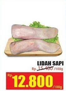 Promo Harga Lidah Sapi per 100 gr - Hari Hari