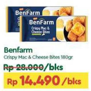 Promo Harga Benfarm Crispy Mac and Cheese Bites 180 gr - TIP TOP