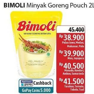 Promo Harga Bimoli Minyak Goreng 2000 ml - Alfamidi