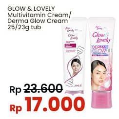 Promo Harga Glow & Lovely (fair & Lovely) Multivitamin Cream Derma Glow 23 gr - Indomaret