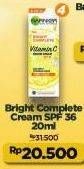 Promo Harga Garnier Light Complete Cream Vitamin C SPF 36/PA+++ 20 ml - Alfamart