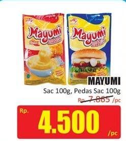 Promo Harga MAYUMI Mayonnaise Original, Pedas 100 gr - Hari Hari