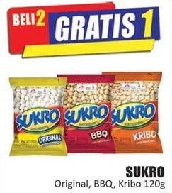Promo Harga DUA KELINCI Kacang Sukro Original, BBQ, Kribo 120 gr - Hari Hari