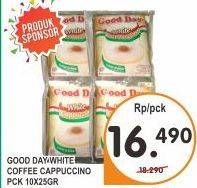 Promo Harga Good Day White Coffee Cappuccino 10 pcs - Superindo