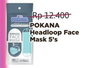 Promo Harga Pokana Face Mask Headloop 5 pcs - Alfamidi