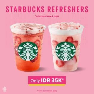 Promo Harga Starbucks Refreshers  - Starbucks
