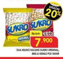 Promo Harga Dua Kelinci Kacang Sukro Original, BBQ, Kedele 120 gr - Superindo