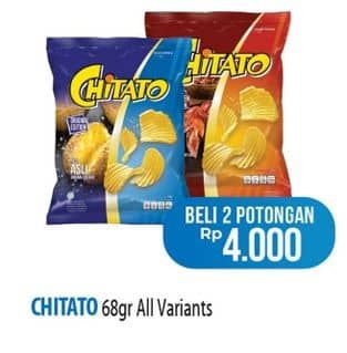 Promo Harga Chitato Snack Potato Chips All Variants 68 gr - Hypermart