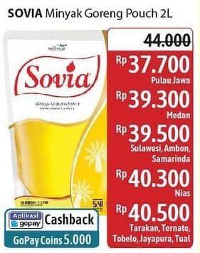 Promo Harga Sovia Minyak Goreng 2000 ml - Alfamidi