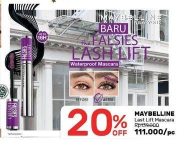 Promo Harga MAYBELLINE The Falsies Lash Lift Waterproof Mascara  - Guardian