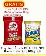 Promo Harga Dua Kelinci Kacang Garing Original 180 gr - Indomaret