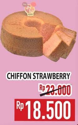 Promo Harga Chiffon Cake Strawberry  - Hypermart