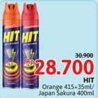 Promo Harga HIT Aerosol Orange, Japanese Sakura 400 ml - Alfamidi