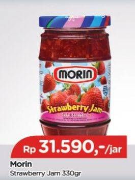 Promo Harga Morin Jam Strawberry 330 gr - TIP TOP