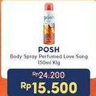 Promo Harga POSH Perfumed Body Spray Love Song 150 ml - Indomaret
