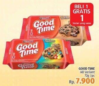 Promo Harga GOOD TIME Cookies Chocochips All Variants 72 gr - LotteMart