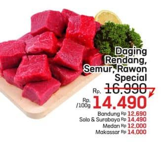 Promo Harga Daging Semur/Rendang/Rawon  - LotteMart