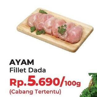 Promo Harga Ayam Dada Boneless per 100 gr - Yogya