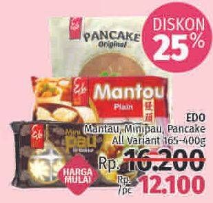 Promo Harga Edo Mantau, Mini Pao, Pancake  - LotteMart