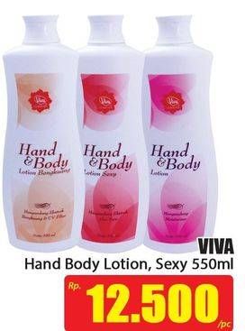 Promo Harga VIVA Hand Body Lotion Sexy 550 ml - Hari Hari