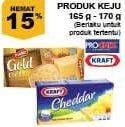 Promo Harga PROCHIZ Gold Cheddar 170gr/KRAFT Cheese Cheddar 165gr  - Giant