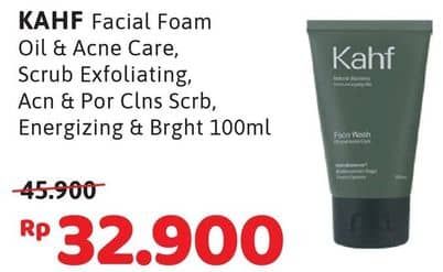 Promo Harga Kahf Face Wash Oil And Acne Care, Gentle Exfoliating, Triple Action Oil And Comedo Defense, Skin Energizing And Brightening 100 ml - Alfamidi