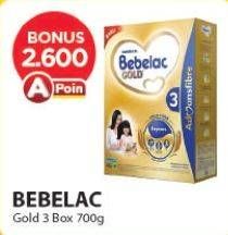 Promo Harga BEBELAC 3 Gold Susu Pertumbuhan 700 gr - Alfamart