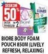 Promo Harga BIORE Body Foam Beauty Relaxing Aromatic 800 ml - Hypermart