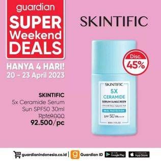 Promo Harga Skintific 5X Ceramide Serum Sunscreen  - Guardian