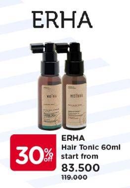 Promo Harga ERHA Hairgrow Tonic All Variants 60 ml - Watsons