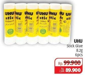Promo Harga UHU Glue Stick 6 pcs - Lotte Grosir