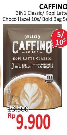 Promo Harga CAFFINO 3 in 1 Classic/ Kopi Latte Choco Hazel 10s/ Bold 5s  - Alfamidi