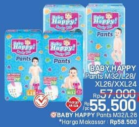 Promo Harga Baby Happy Body Fit Pants XL26, XXL24, M32, L28 24 pcs - LotteMart