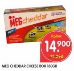 Promo Harga MEG Cheddar Cheese 180 gr - Superindo