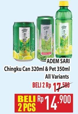 Promo Harga ADEM SARI Chingku Can 320 ml & Pet 350 ml  - Hypermart