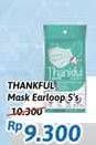 Promo Harga THANKFUL Earloop Daily Mask Adult 5 pcs - Alfamidi