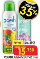 Promo Harga Posh Perfumed Body Spray 150 ml - Superindo