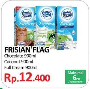 Promo Harga FRISIAN FLAG Susu UHT Purefarm Cokelat, Coconut 900 ml - Yogya