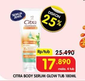 Promo Harga Citra Natural Booster Body Serum All Variants 180 ml - Superindo