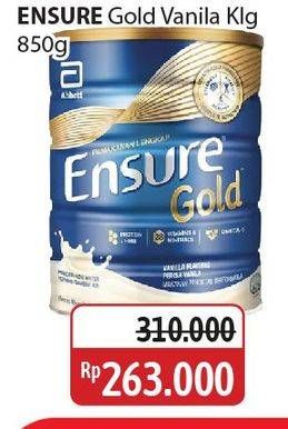 Promo Harga Ensure Gold Wheat Gandum Vanilla 850 gr - Alfamidi