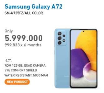 Promo Harga SAMSUNG Galaxy A72 All Variants  - Electronic City