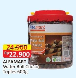 Promo Harga ALFAMART Wafer Roll Cokelat 600 gr - Alfamart