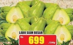 Promo Harga Labu Siam Besar per 100 gr - Hari Hari