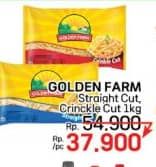 Promo Harga Golden Farm French Fries Straight, Crinkle 500 gr - LotteMart