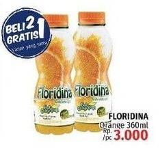 Promo Harga FLORIDINA Juice Pulp Orange 360 ml - LotteMart