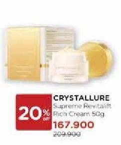 Promo Harga WARDAH Crystallure Supreme Revitalizing Rich Cream 50 gr - Watsons