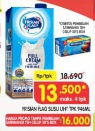 Promo Harga Frisian Flag Susu UHT Purefarm 946 ml - Superindo