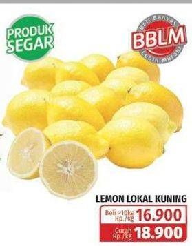 Promo Harga Lemon Lokal per 1000 gr - Lotte Grosir