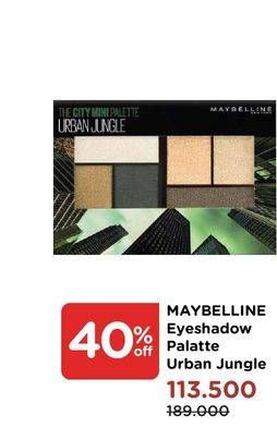 Promo Harga MAYBELLINE Eyeshadow Urban Jungle  - Watsons